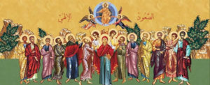 Arabic icon of Christ's Ascension